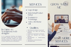 Portfolio for Wordpress web designer & logo design.