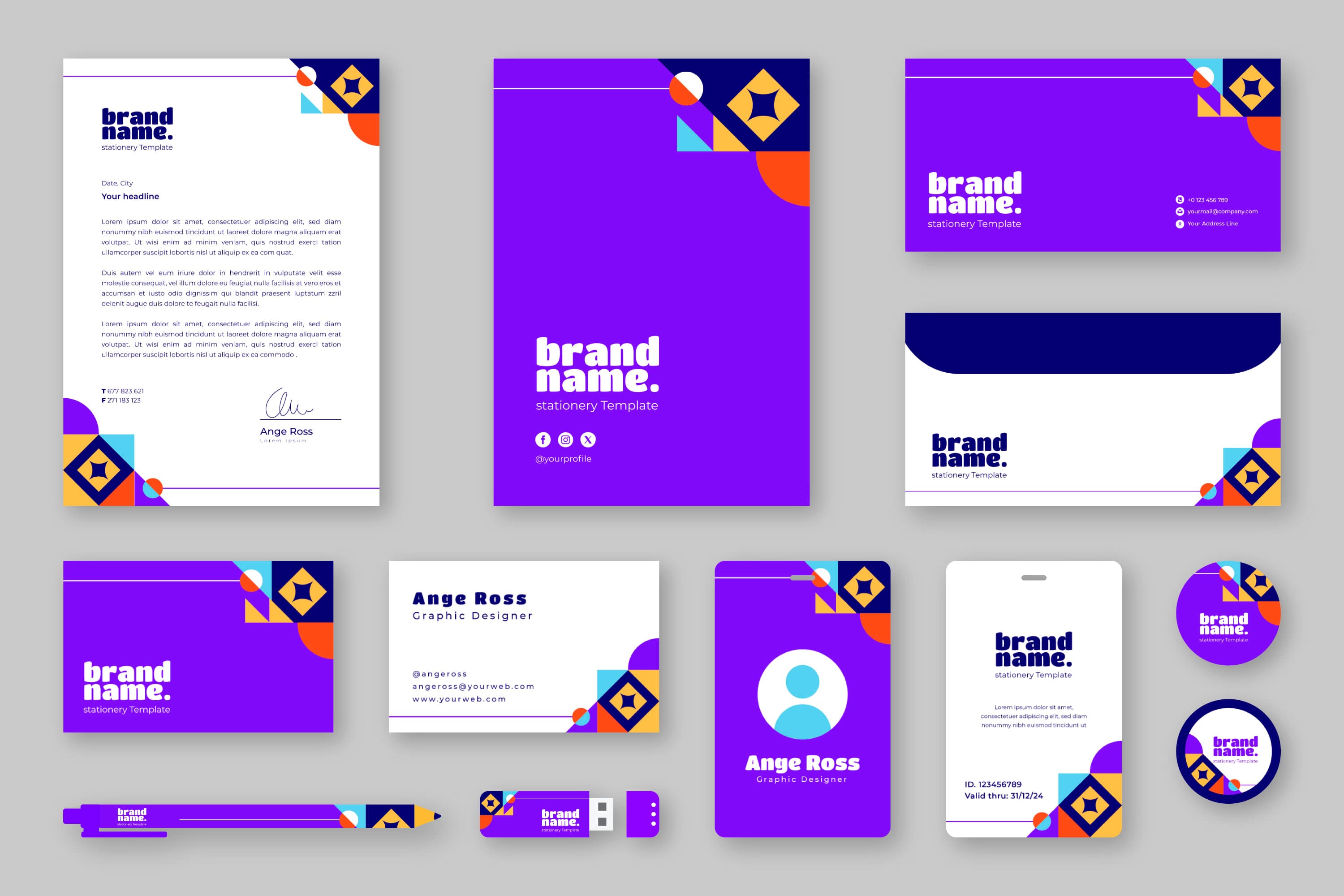 Portfolio for I will design stationery deign