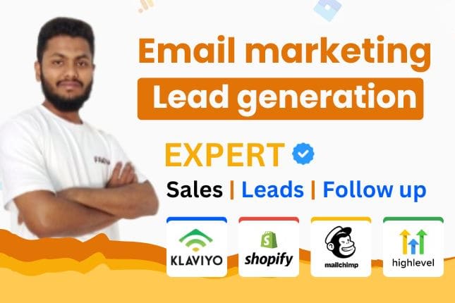 Portfolio for Email marketing|Lead generation Expert