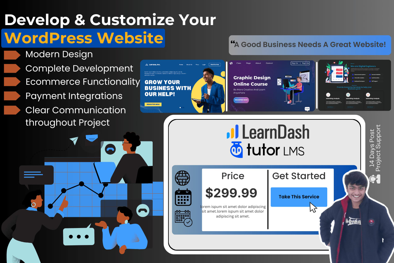 Portfolio for LMS WordPress Webiste