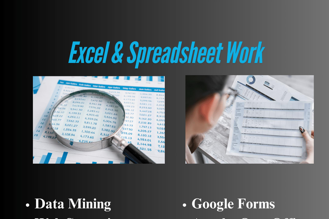 Portfolio for Excel & Spreadsheet Work