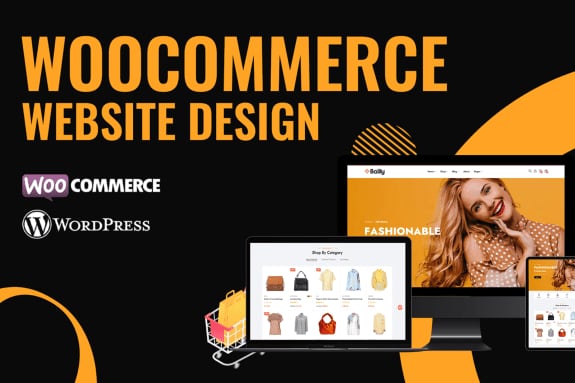 Portfolio for ecommerce website, wordpress website