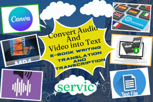 Portfolio for translation and transcription service.