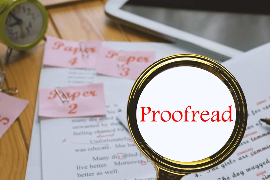 Portfolio for proofreading, texts editing