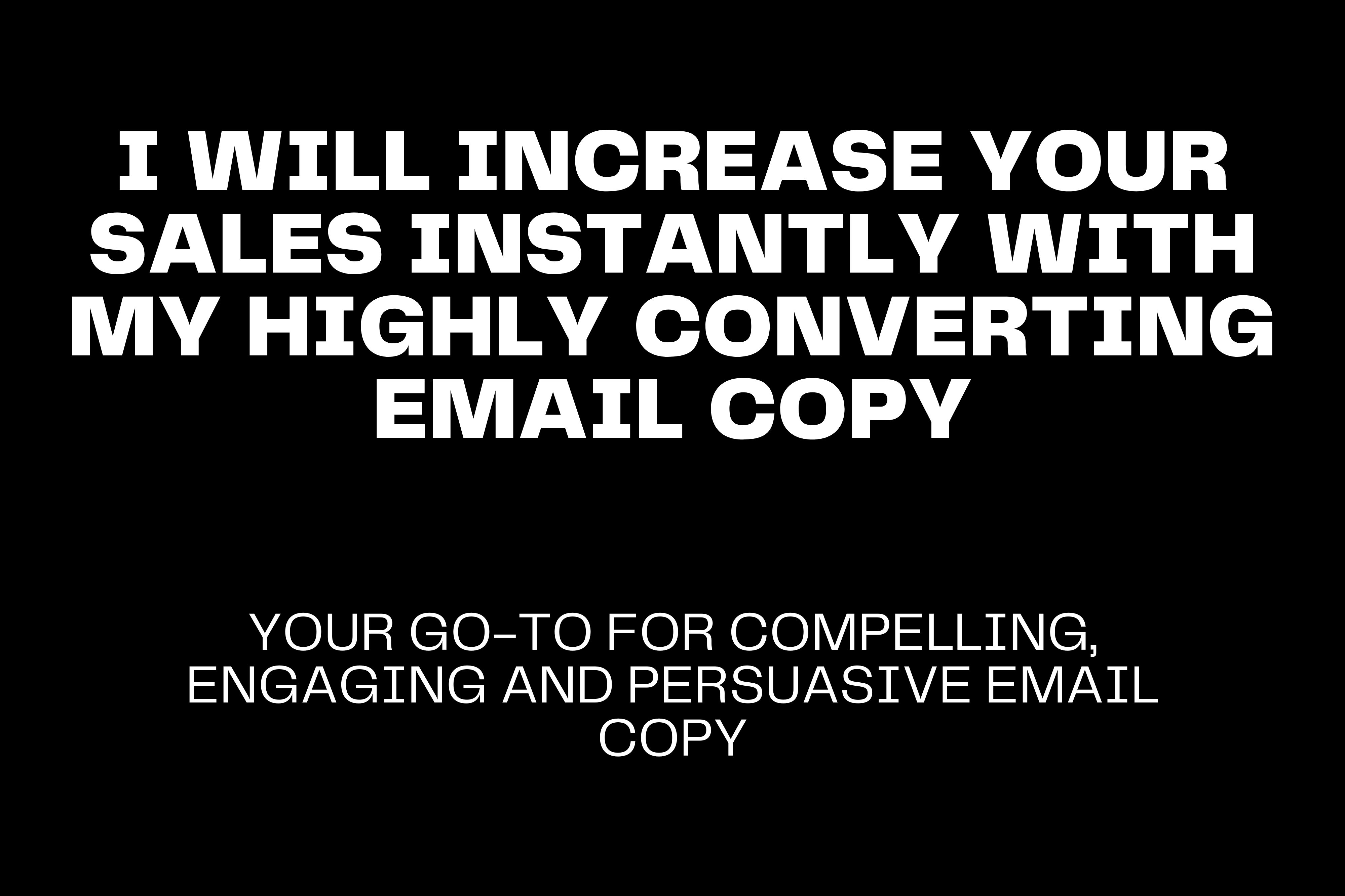 Portfolio for Email Copywriting