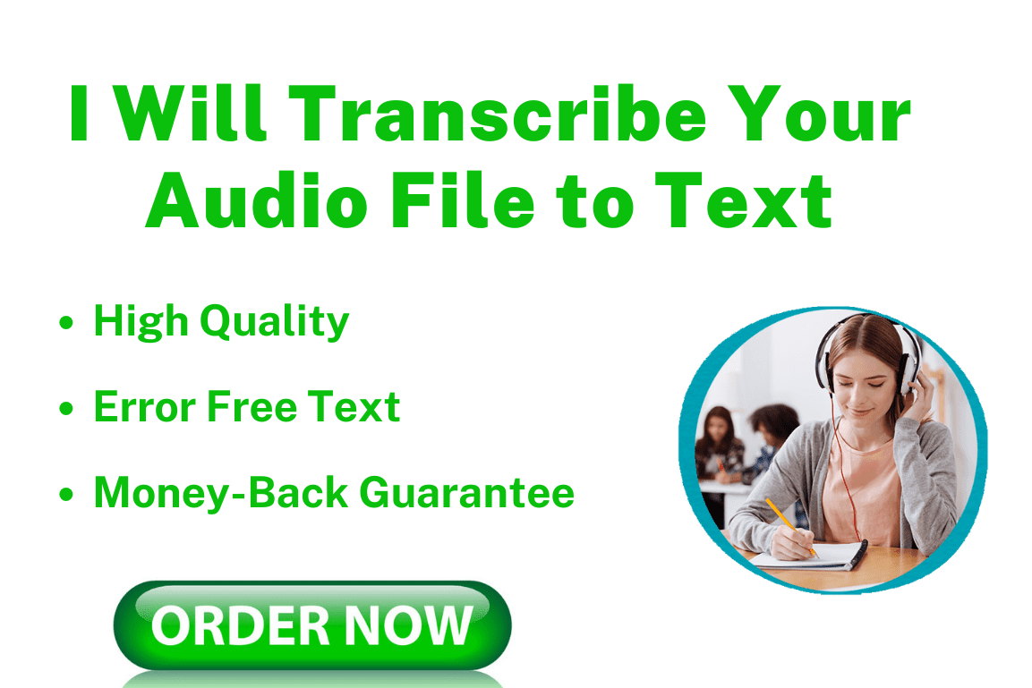 Portfolio for Audio/ Video Transcription Services