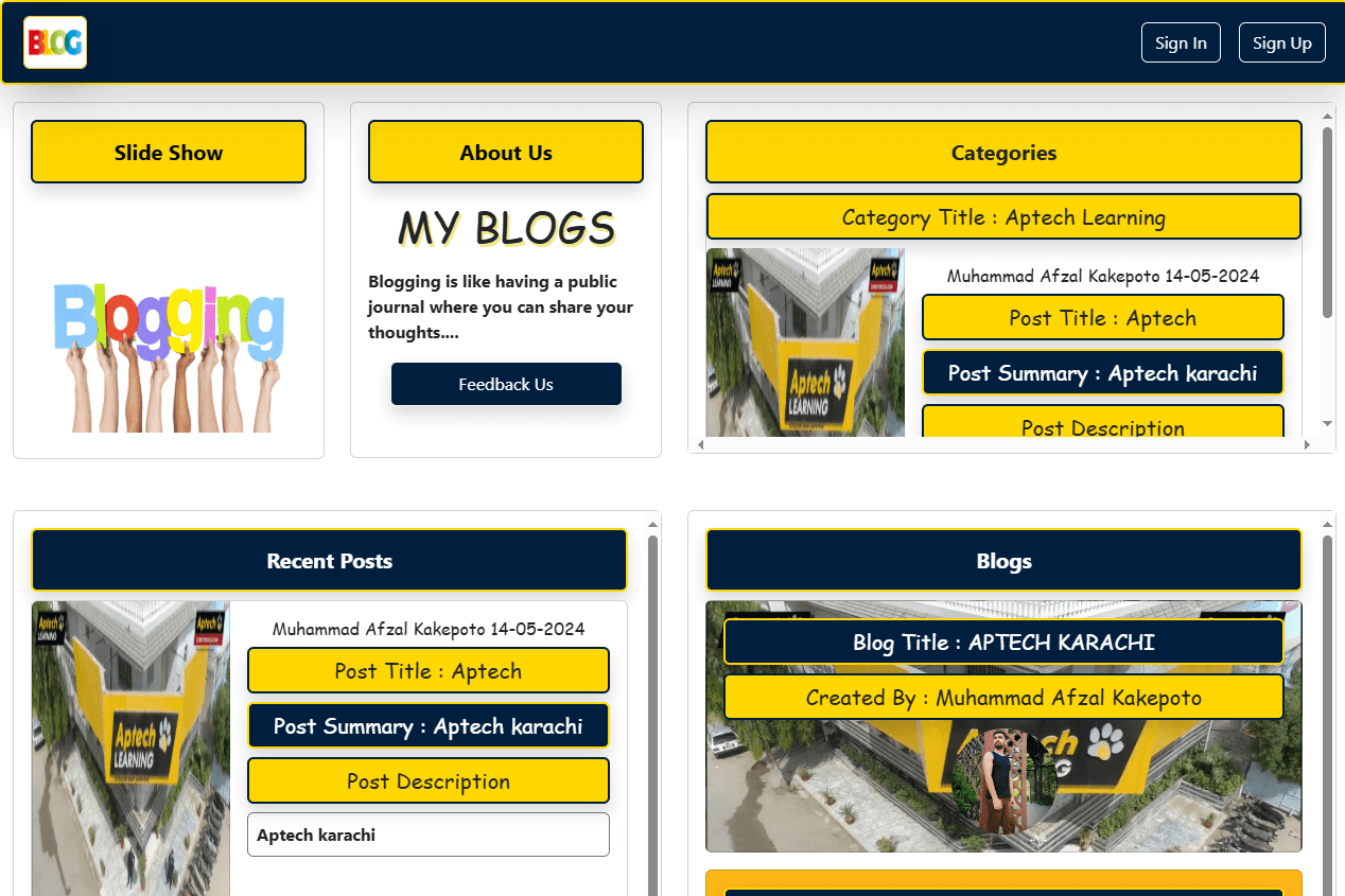 Portfolio for Web Developer/Designer