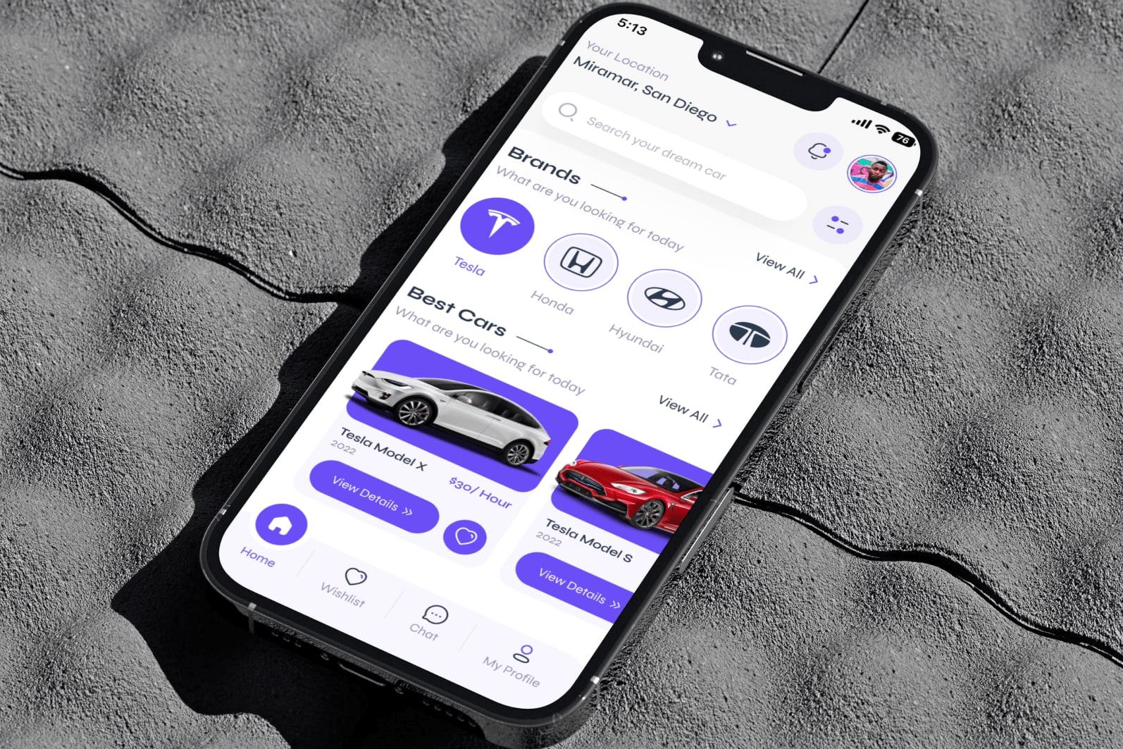 Portfolio for mobile app design in Figma