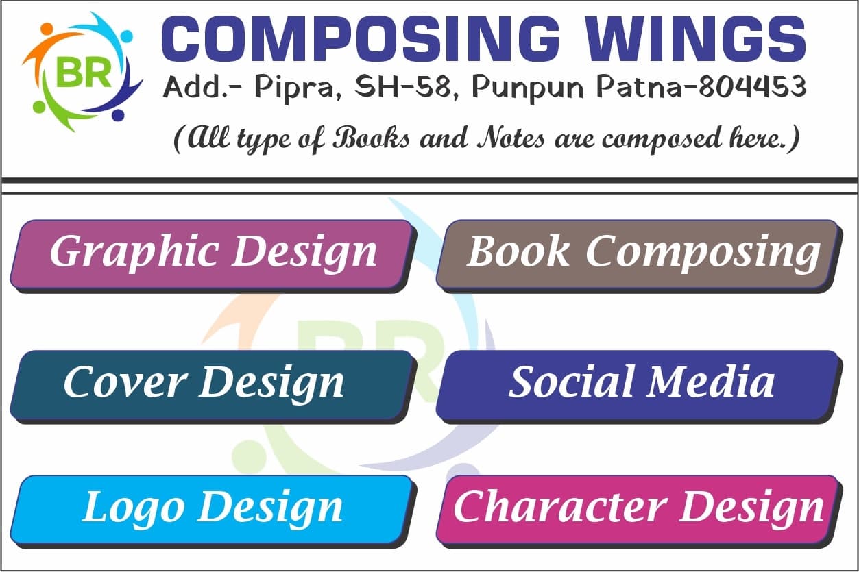 Portfolio for Graphics Designing and Book Composing