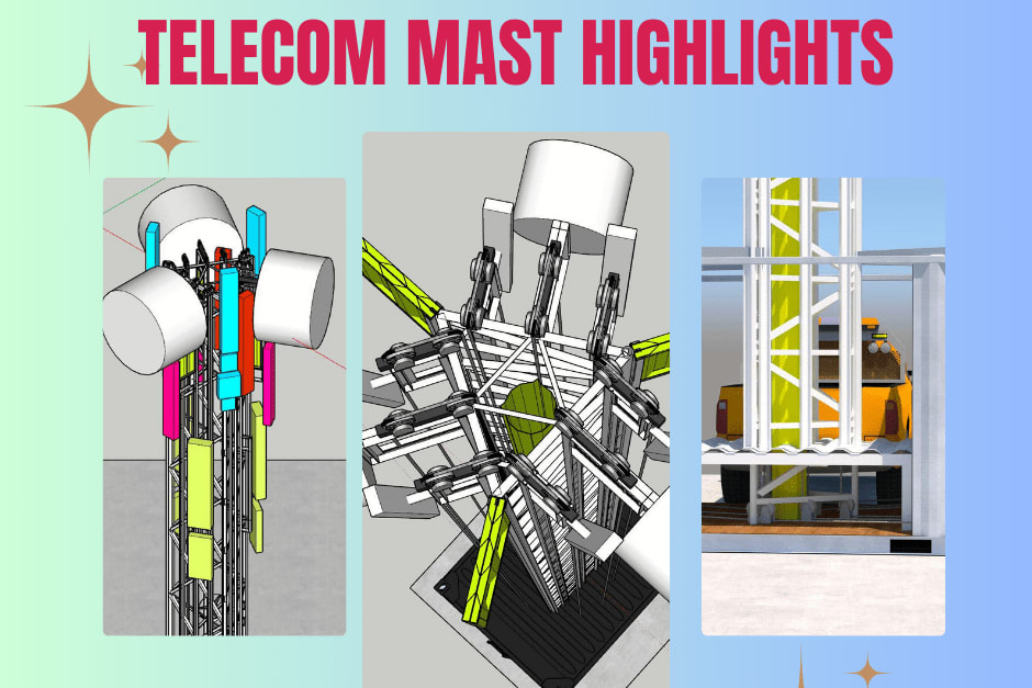 Portfolio for Telecom Mast Design and Detailing