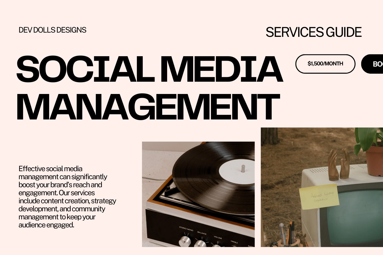 Portfolio for Social Media Management