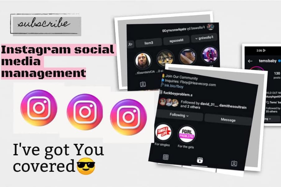 Portfolio for social media management