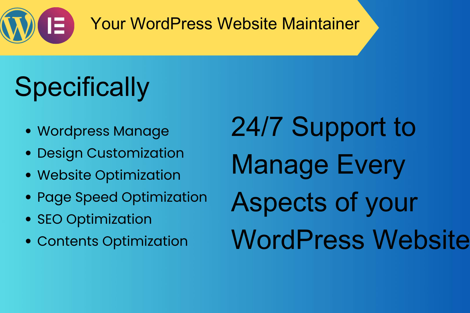 Portfolio for WP Website Designer with Elementor