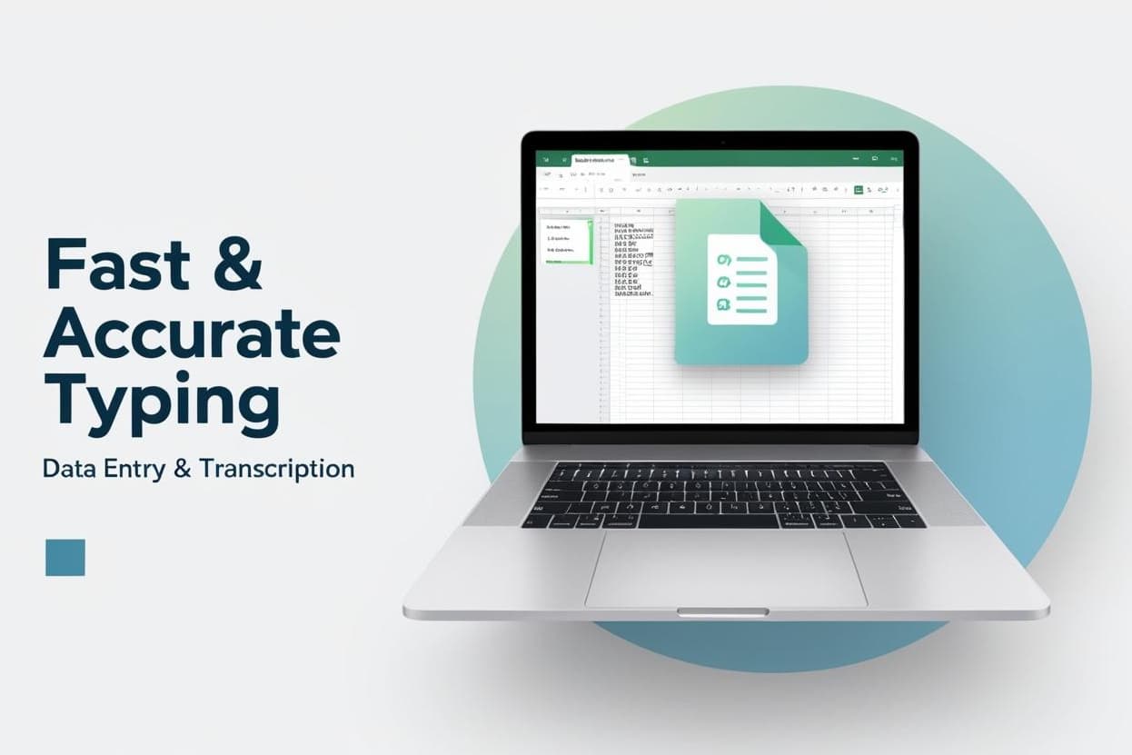 Portfolio for Data Entry, Transcription and Typing