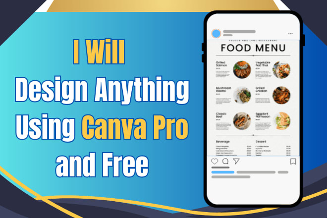 Portfolio for I Will Design Anything Using Canva Pro
