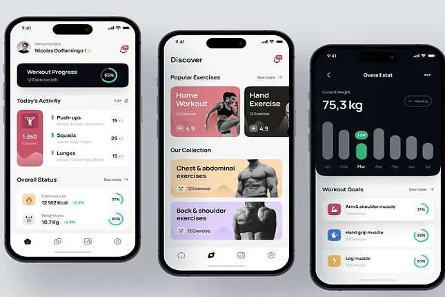 Portfolio for Healthcare & Fitness App Development