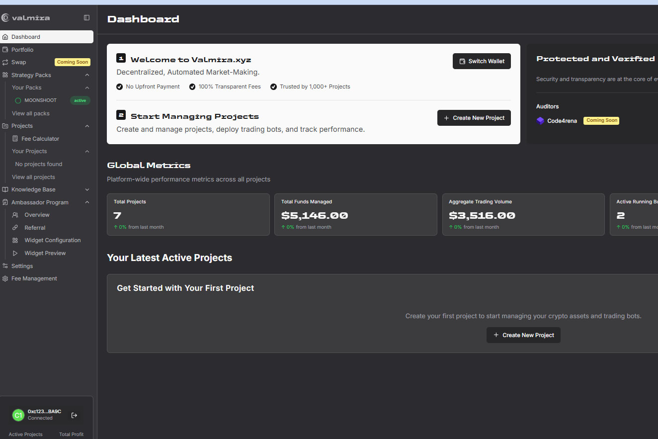 Portfolio for Universal Token launch & Trading Bots