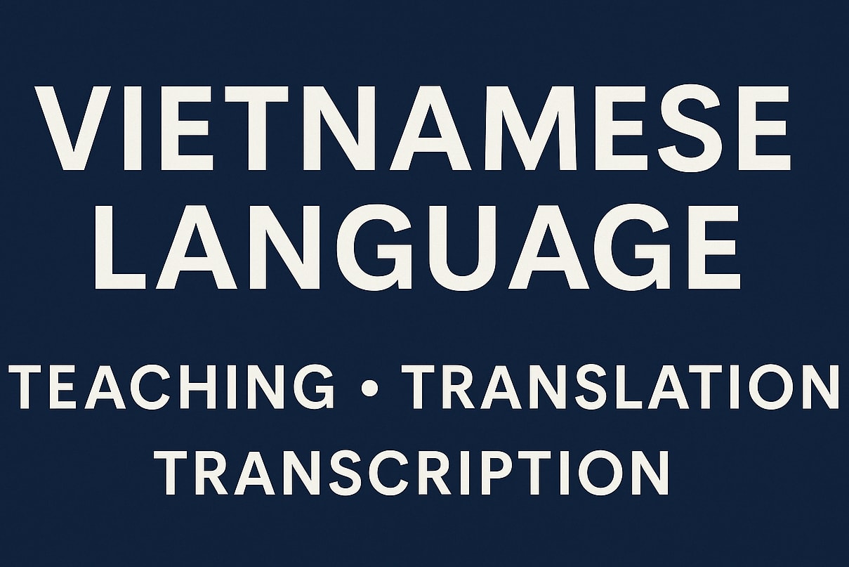 Portfolio for Vietnamese Tutor and Transcriptor