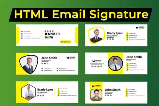 Portfolio for HTML Signature