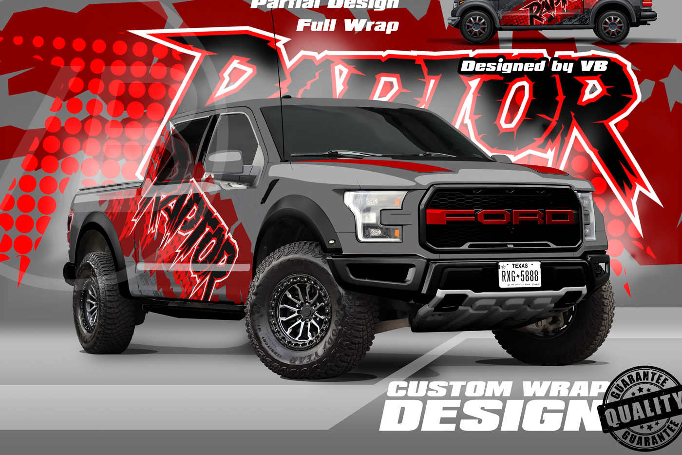 Portfolio for Vector illustrator | Car Wrap design