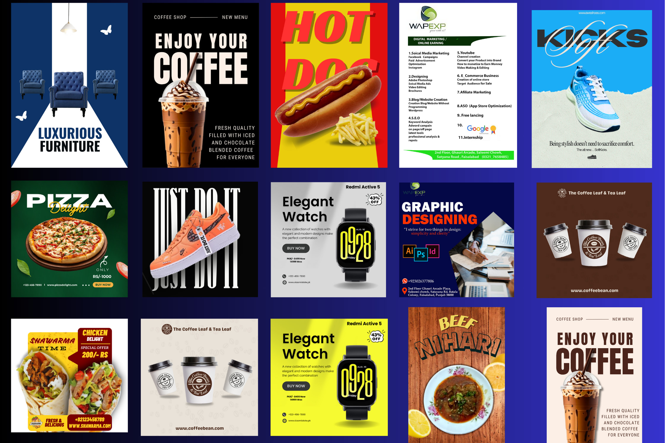 Portfolio for Logo, Banner & Social Media Design