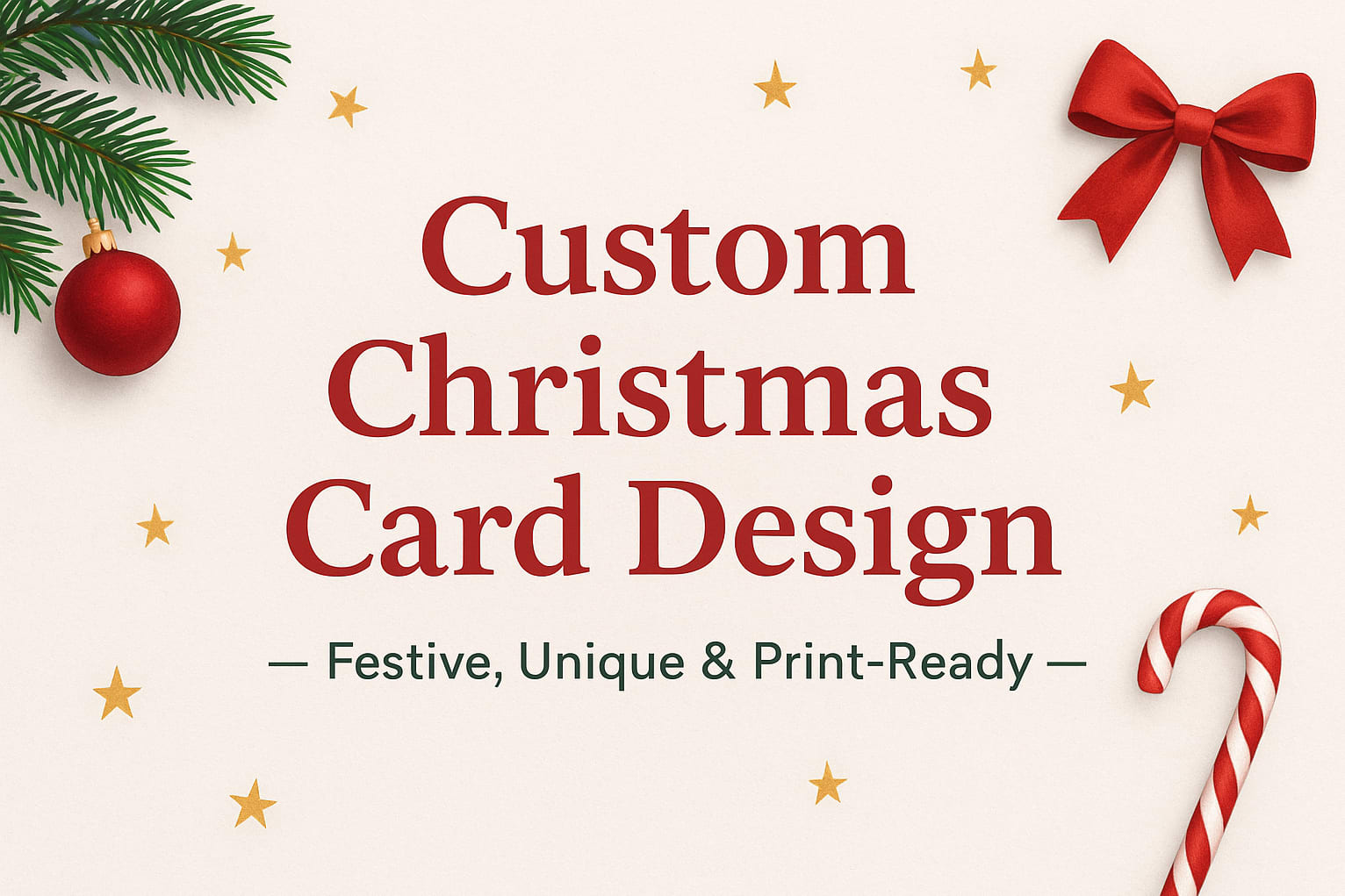 Portfolio for Custom Christmas Card Design – Festive