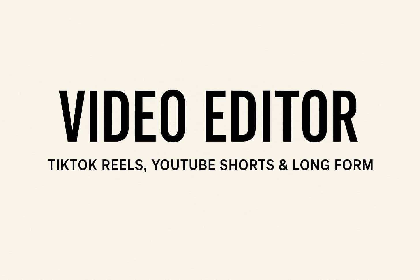 Portfolio for Video Editor for TikTok, Reels & YouTube