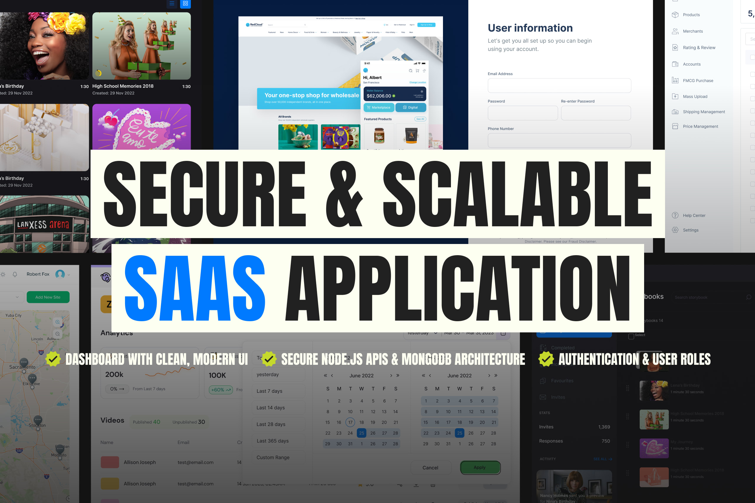 Portfolio for SaaS Product Development & Scaling
