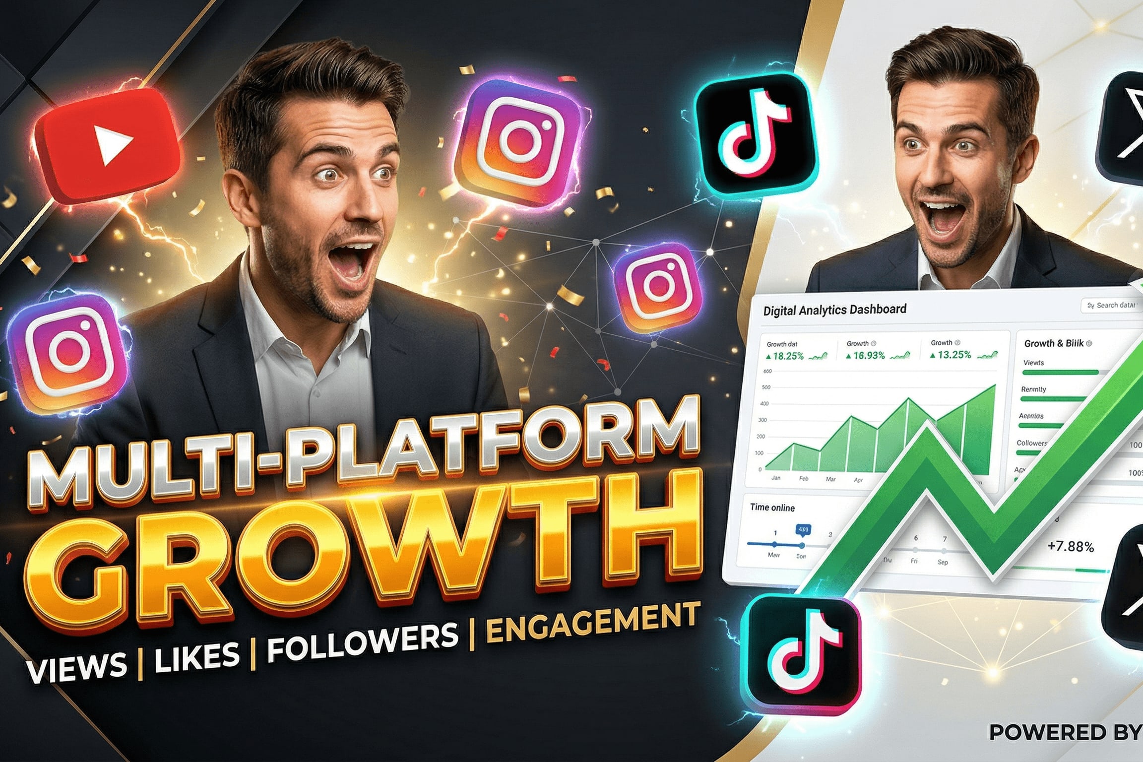 Portfolio for Targeted Followers, Likes & Engagement