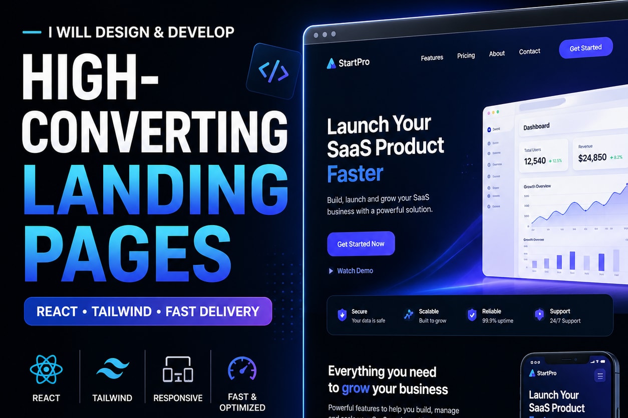 Portfolio for High-Converting Landing Page Design
