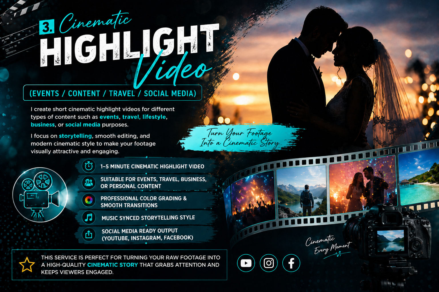 Portfolio for Cinematic Highlight Video