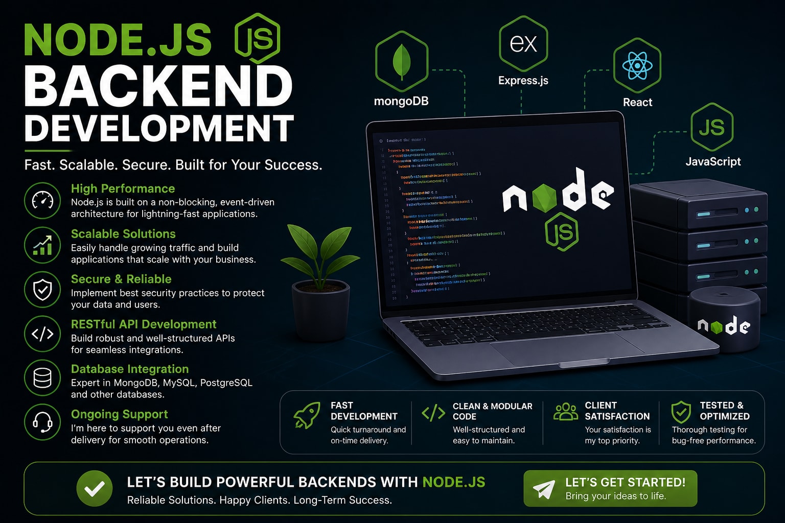 Portfolio for Node.js Backend Development