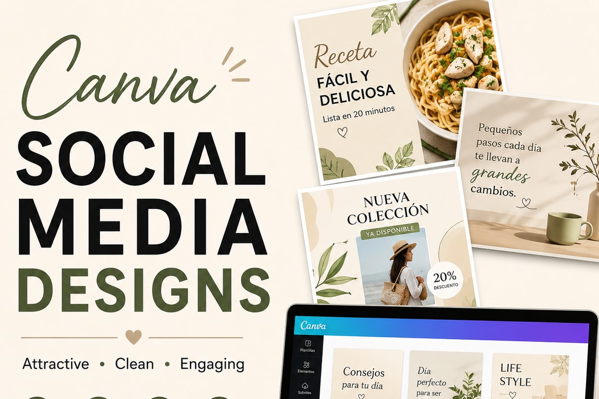 Portfolio for I will create attractive Canva social me
