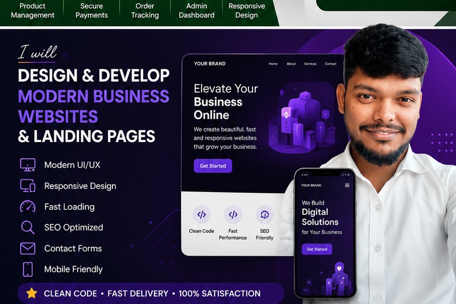 Portfolio for Landing Page & Business Website