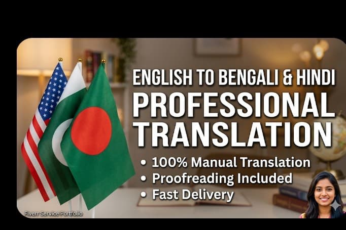 Portfolio for English to Bengali translation