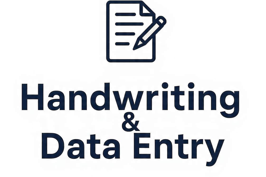 Portfolio for Professional Handwriting & Data Entry Se