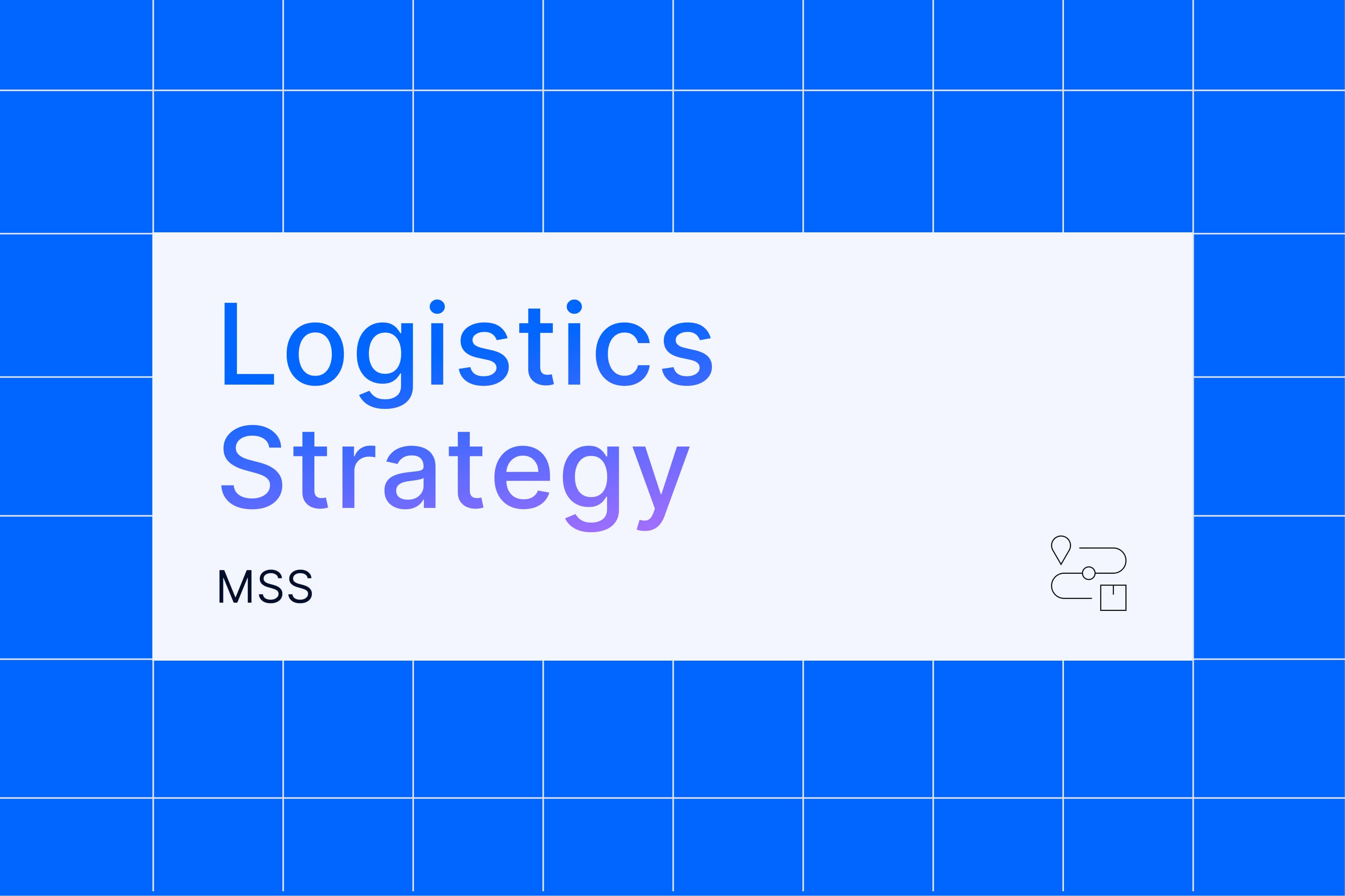 Portfolio for Logistics & Distribution Strategy