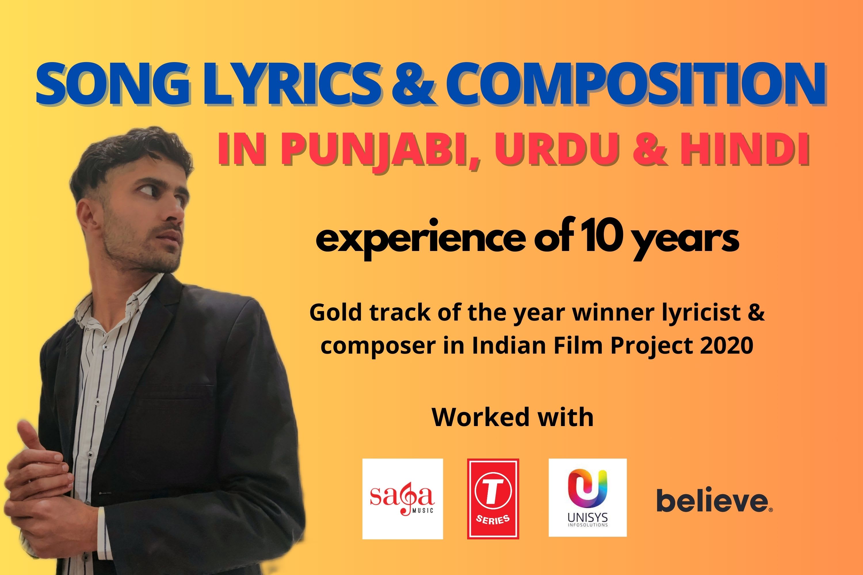 Portfolio for Hindi, Urdu, Punjabi Lyrics Writer