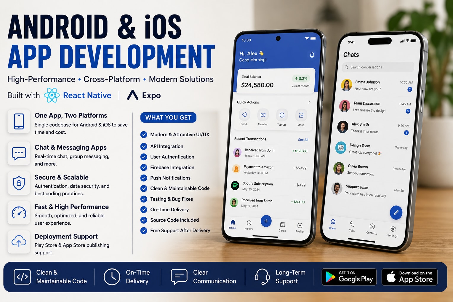 Portfolio for Android & iOS App Development