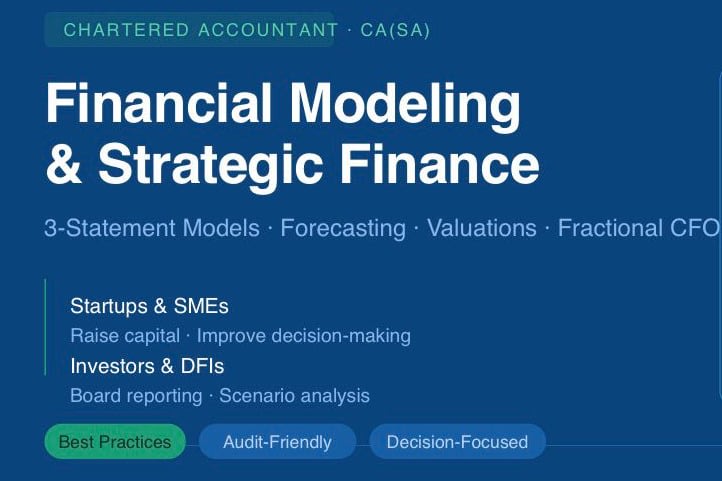 Portfolio for Fractional CFO & Financial modeling