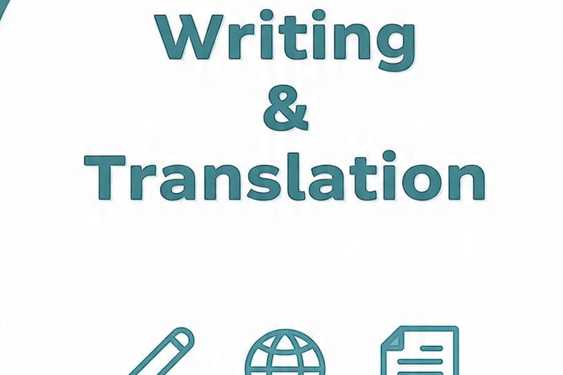 Portfolio for Writing and translation service