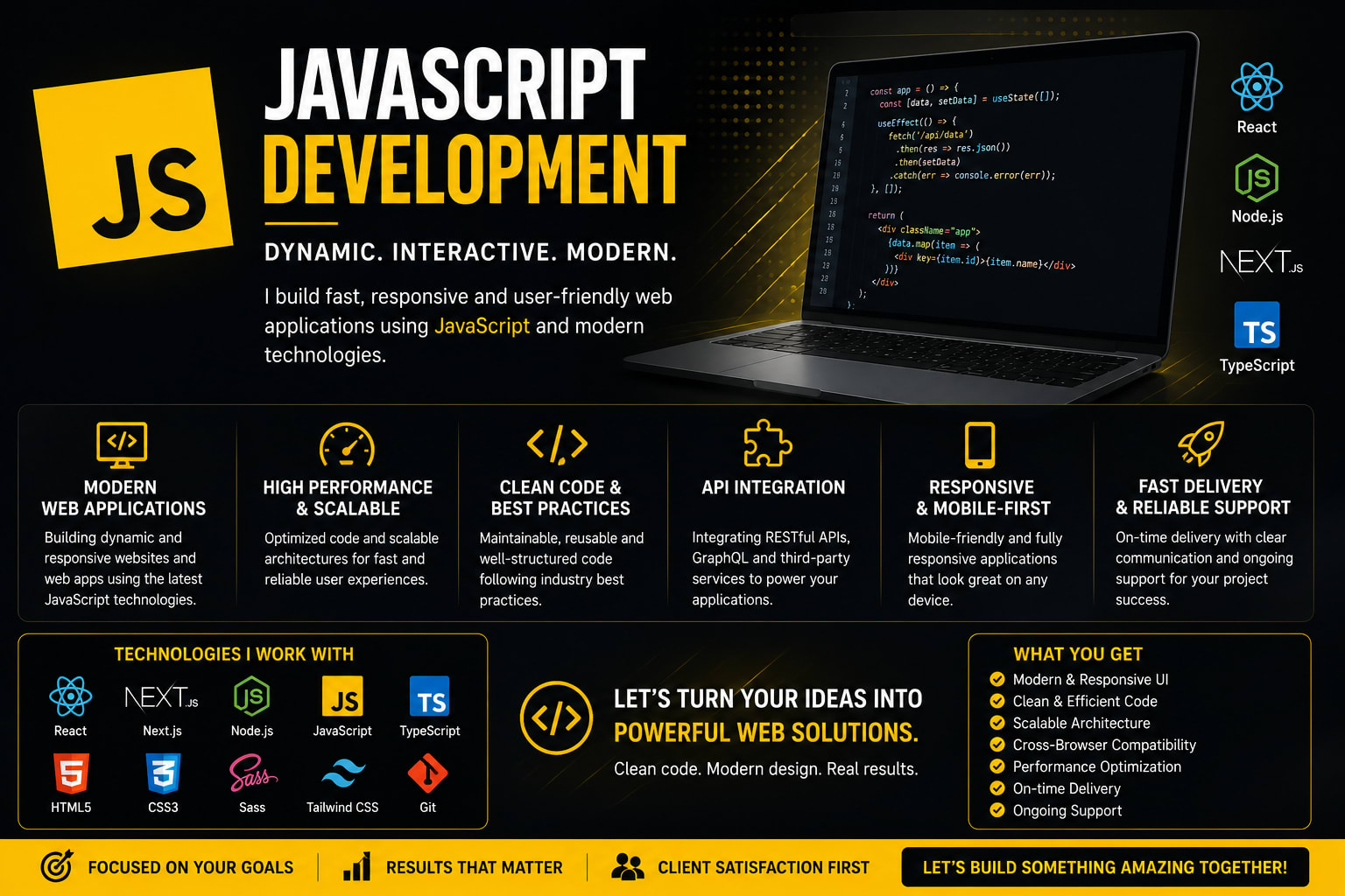 Portfolio for JavaScript Developer