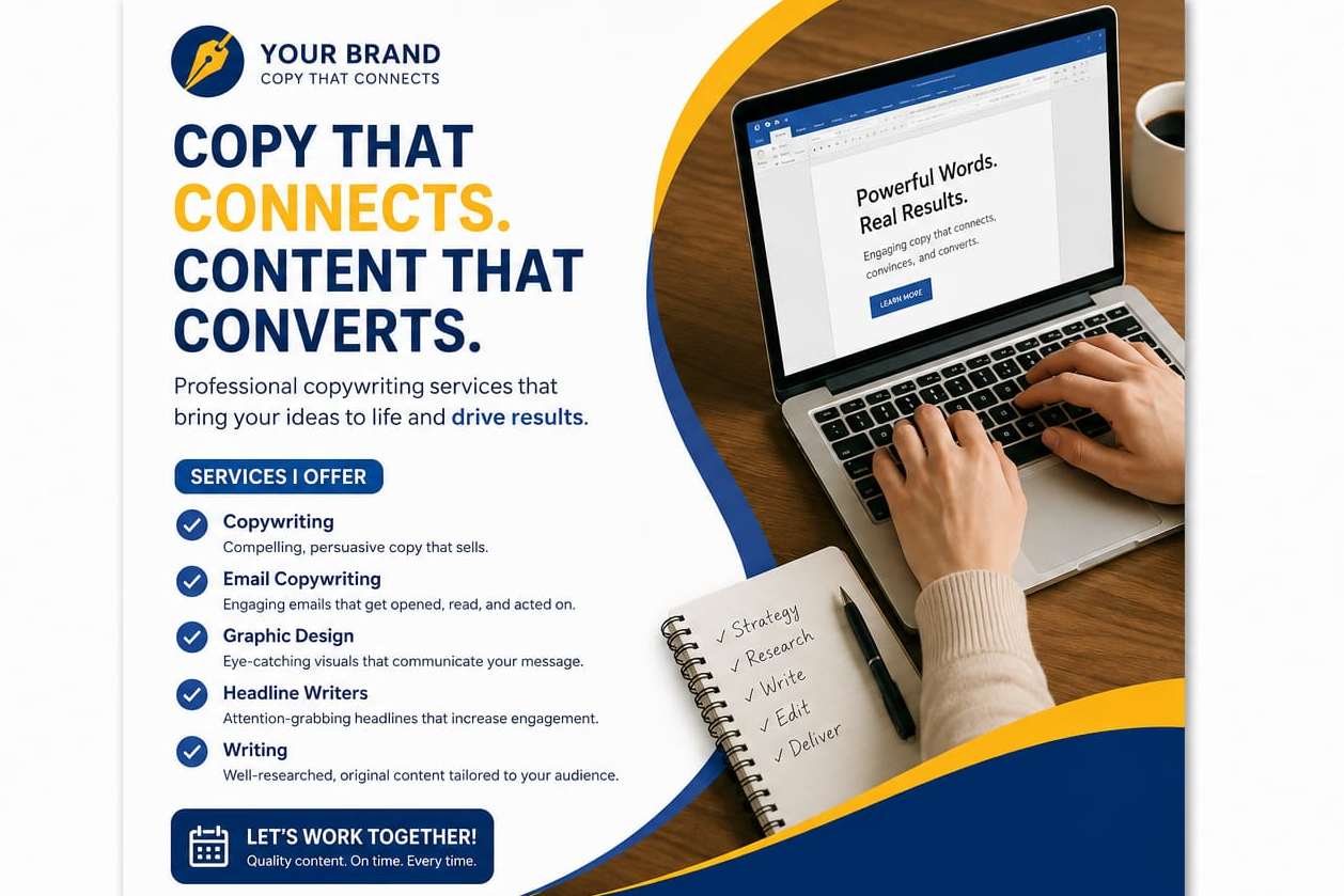 Portfolio for graphic designing ,VA  And Copy writing