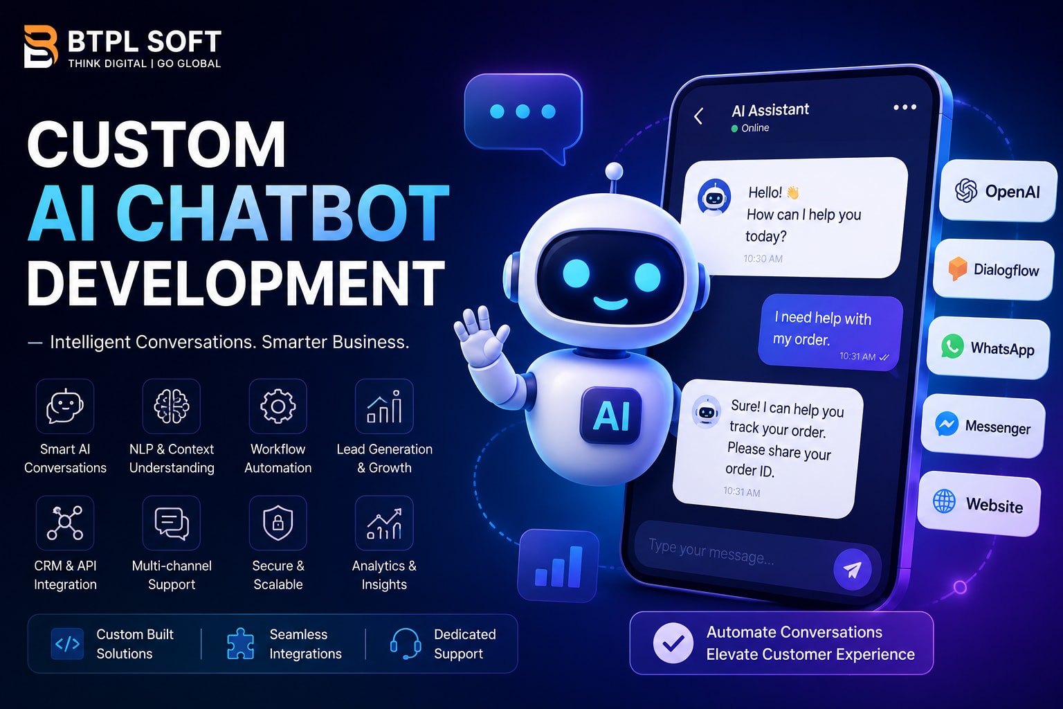Portfolio for Custom AI Chatbot Development