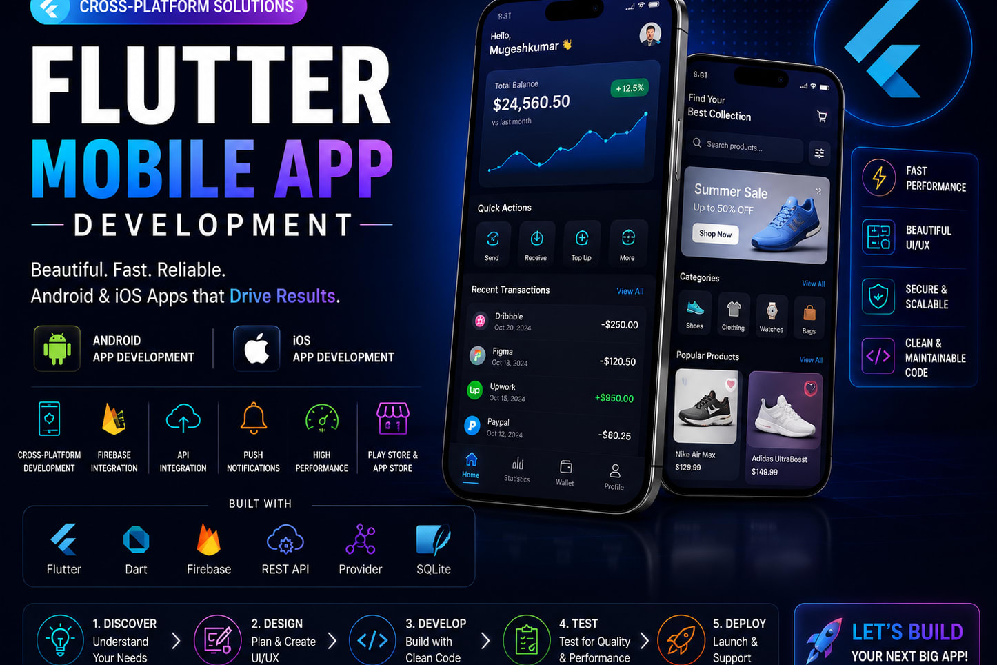 Portfolio for Flutter Mobile App Development