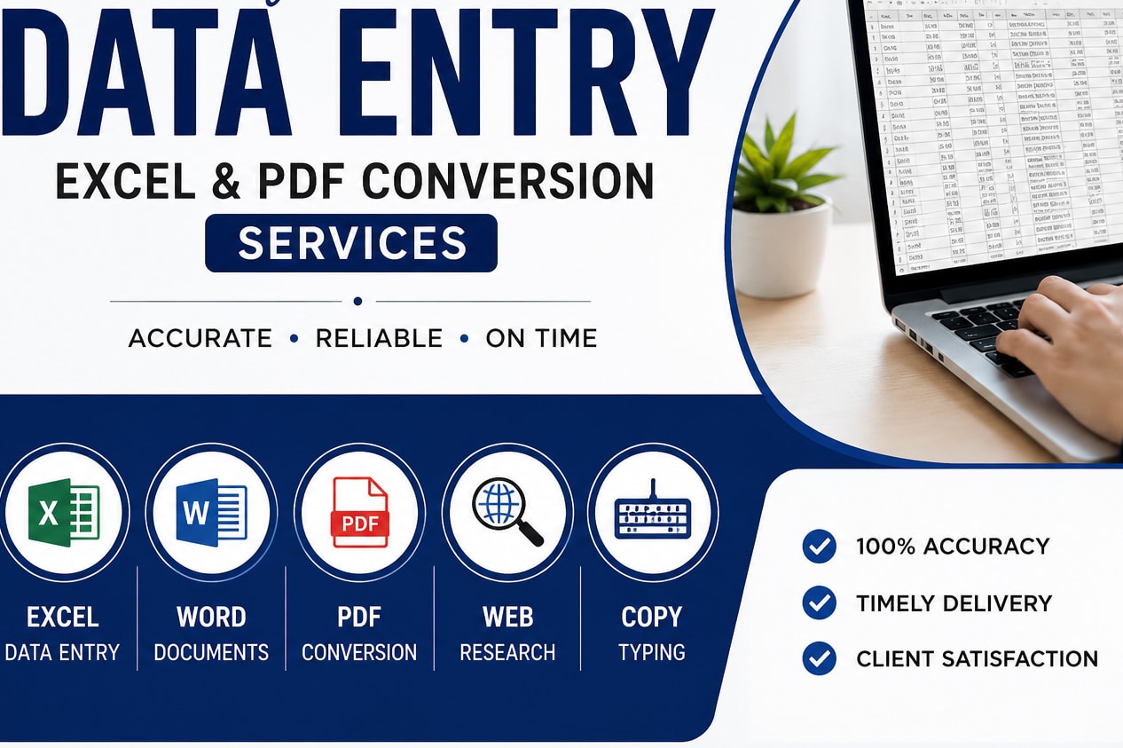 Portfolio for Data Entry & PDF Conversion Expert