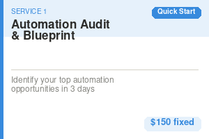 Portfolio for Automation Audit & Blueprint