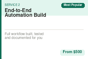Portfolio for End-to-End Automation Build