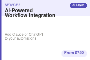 Portfolio for AI-Powered Workflow Integration