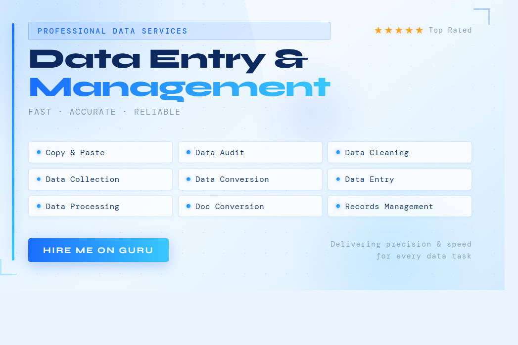 Portfolio for Professional Data Management
